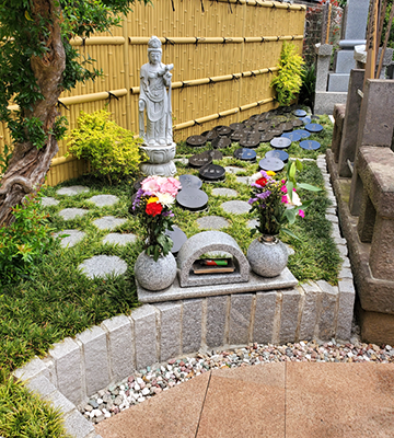 6位　要法寺　「永代供養塔」「江戸川つつじの郷樹木葬墓地」2